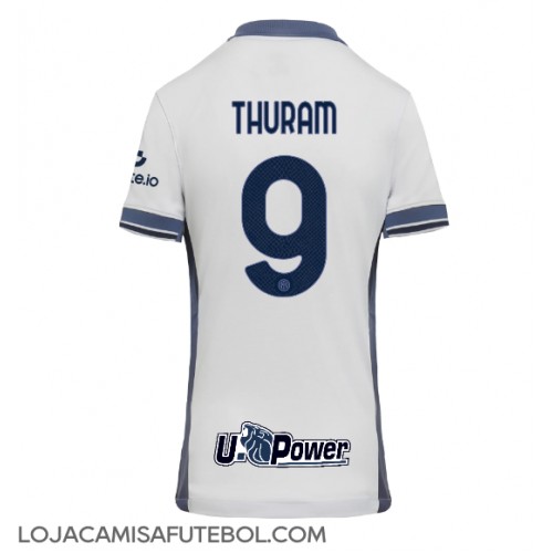 Camisa de Futebol Inter Milan Marcus Thuram #9 Equipamento Secundário Mulheres 2024-25 Manga Curta